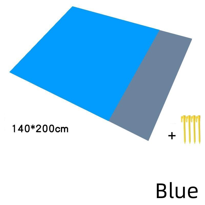Outdoor Camping Mat Waterproof Folding Pocket Beach Blanket Portable Lightweight Picnic Mat Polyester Large Lawn Sand Beach Mat