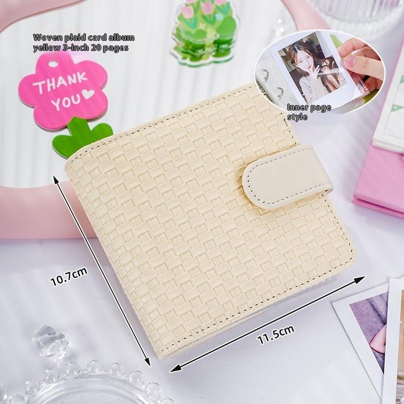 A5 Kpop Idol Photocards Holder PU Photo Album With 20pcs 3inches Sleeves Binder Collect Book For Photographs
