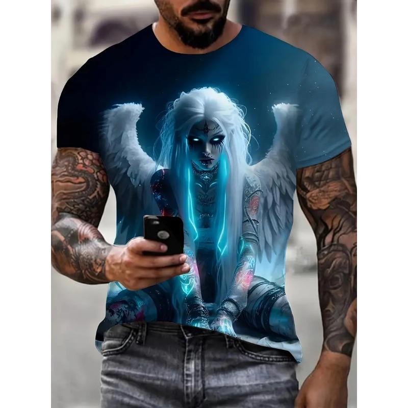 Hot Selling Fashion New Cool Men s 3D Printing Cool Serious Tiger Leopard Muscle S