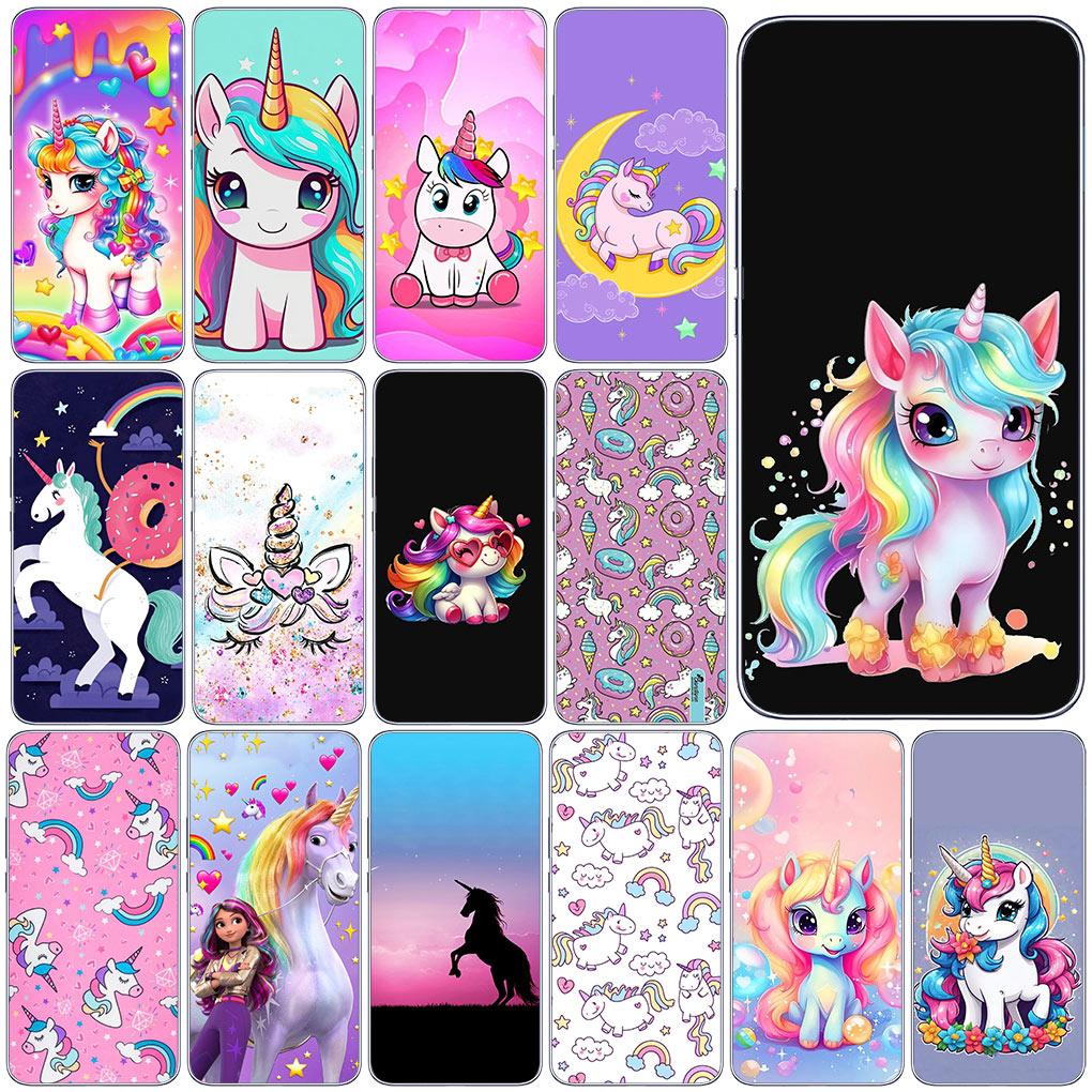 Regenbogen Einhorn Anime Cartoon Pferd Handyhülle für Motorola Moto G13 G14 G53 G54 G62 G72 G82 G84 E13 E20 G42 G32 G23 G22 Hülle