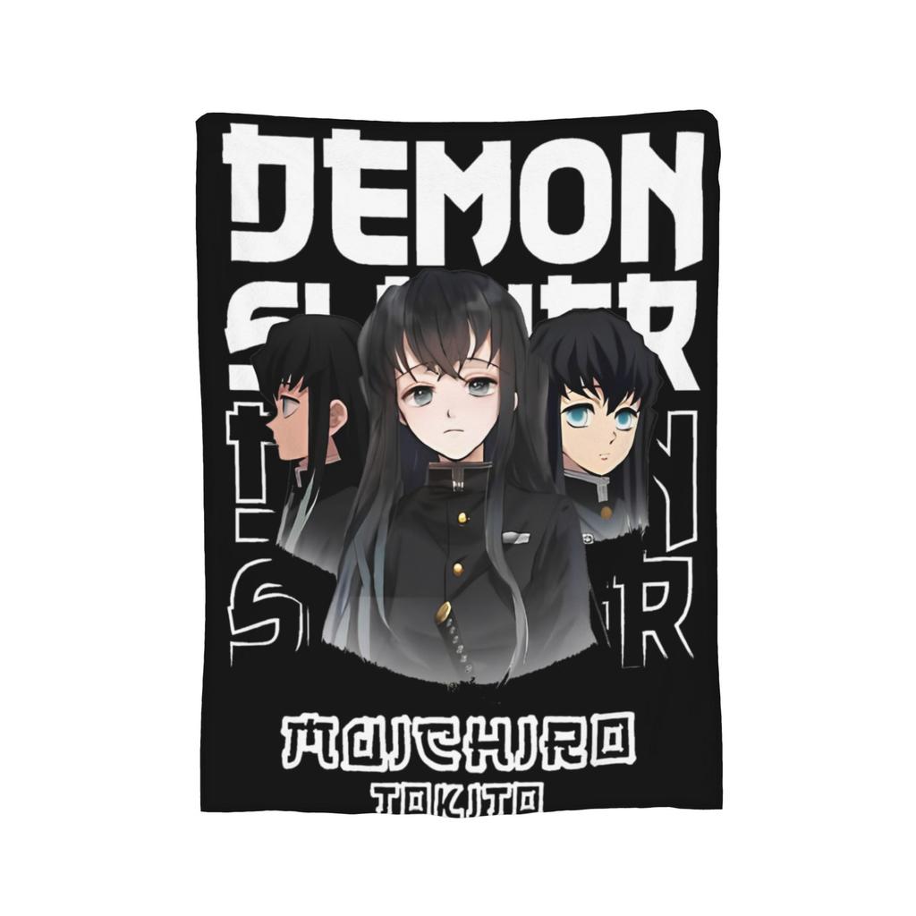 Muichiro Tokito  Blankets Fleece Awesome Breathable Throw Blanket for Bedding Lounge Autumn/Winter,