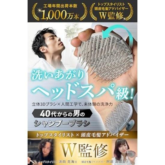 Scalp Brush Men Recommended Professionals Their 40s Dear Mr. Ice Gray (Normal Type)