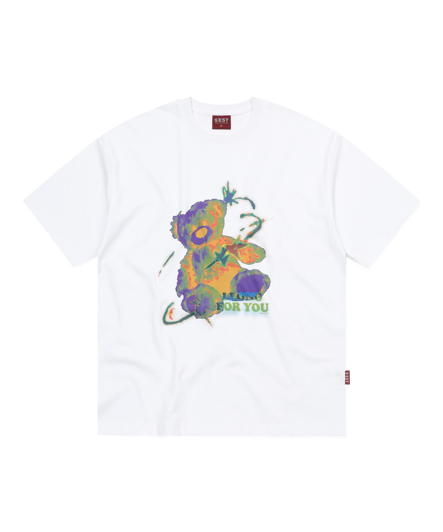 Siest Lonely Teddy T-Shirts White S
