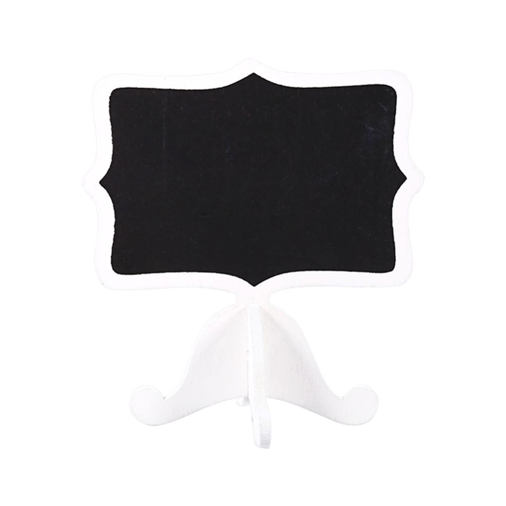 10Pcs White Tabletop Decor Chalkboard Ornaments  Cafe Dessert Table Ornament Decoration
