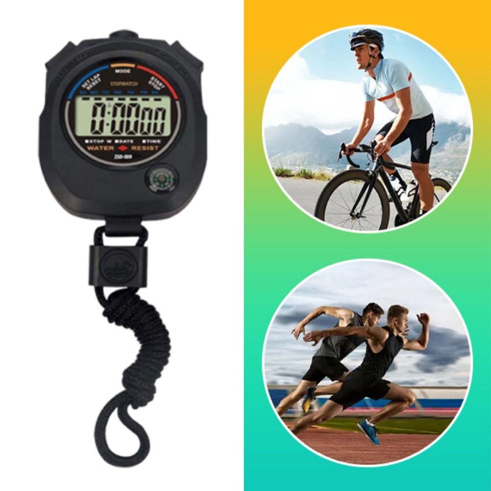 Large Display Electronic Digital Stopwatch Handheld Chronograph Timer Sport Stopwatch Track Field