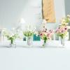 Colorful Easily Matched Practical Delicate Dollhouse Flower Vase Set Model Decor