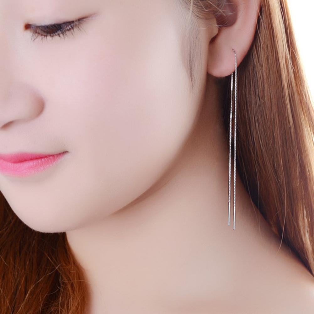 1Pc Stylish Women Long Linear Chain Dangle Ear Line Threader Earring Jewelry Jewelry Gift