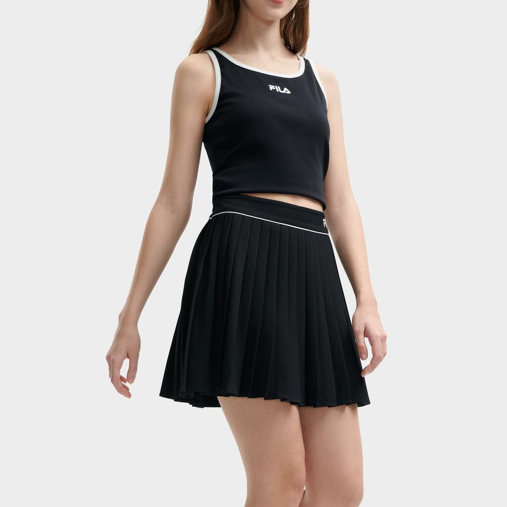 New FILA ORIGINALE SS24 Casual Short Skirts Women's Jet Black F11W429311FBK