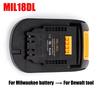 Portable Battery Converter Adapter PC Electric Power Tool for Milwaukee/Dewalt/Makita/Bosch