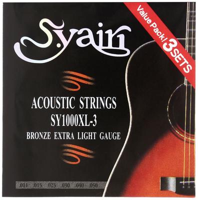 S.Yairi Akustikgitarrensaiten SY-1000XL-3, Extra Leicht (3 Pack) (011-050)