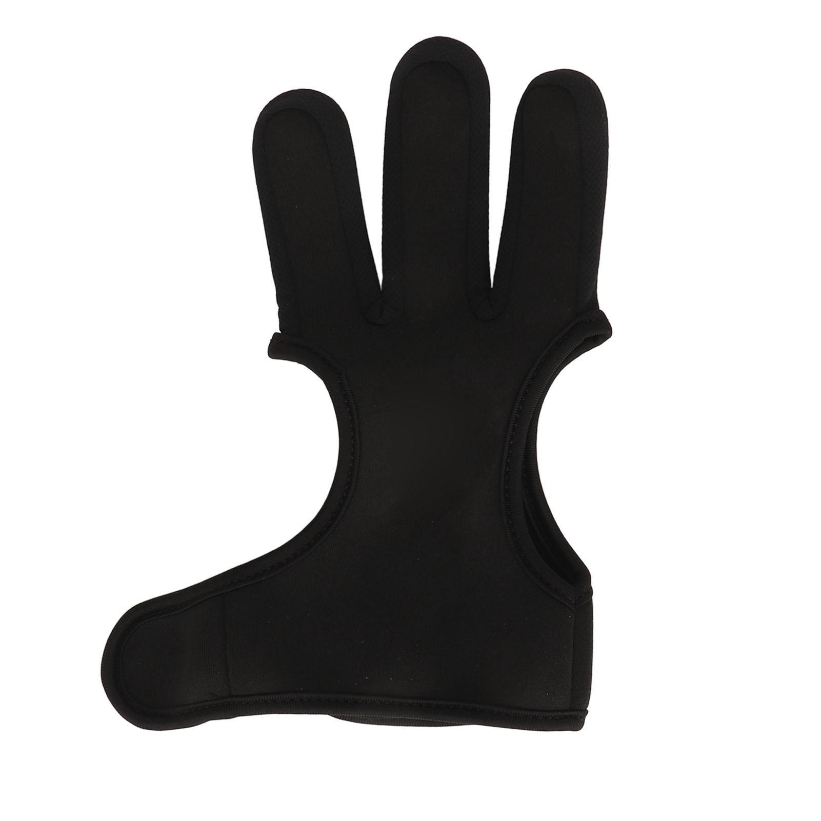 

Archery Gloves Professional Lightweight Adjustable 3 Finger Archery Finger Tab Gloves for Shooting Hunting Targeting
