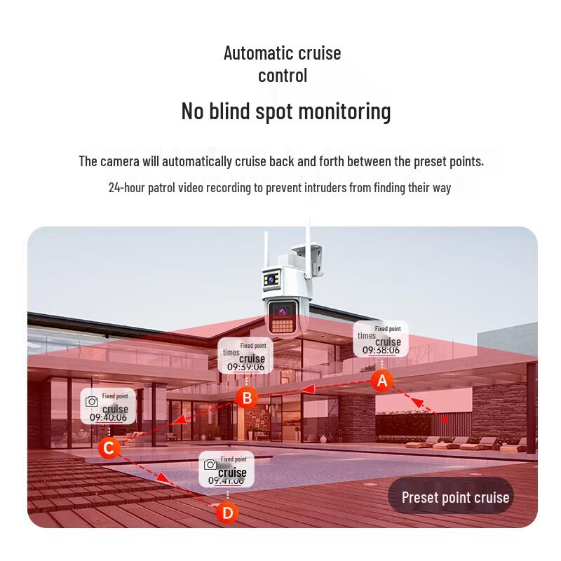 JOOAN Smart Dual-Lens 360° WiFi Surveillance Camera