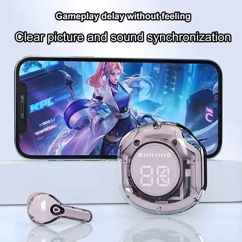 T8 PRO Tws Bluetooth Earbuds Transparent with LED Digital Display Wireless In-Ear Earphone For Xiaomi Huawei iPhone Headphone