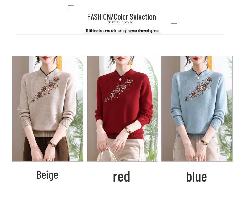 Women's Fleece-Lined Sweater: Warm, Thick One-Piece for Autumn and Winter