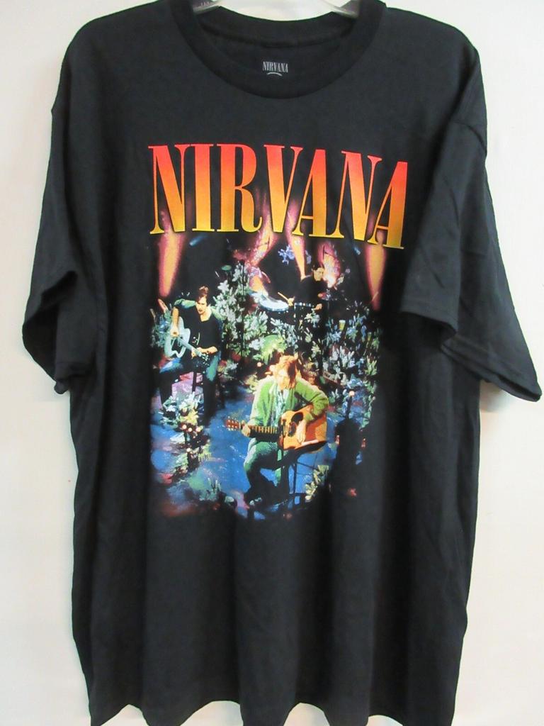 26 NIRVANA MERCHANDISE UFFICIALE 2023 LICENZA BAND DAL VIVO CONCERTO MUSICA T-SHIRT 2XL XXL T-Shirt Unisex