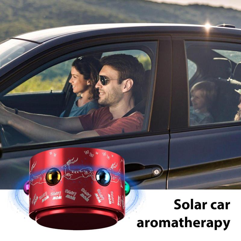 Car Perfume Diffuser Solar Diffuser Auto Plant Natural Air Freshener Silent Perfume Ornament Long-Lasting Fragrance 360 Degree