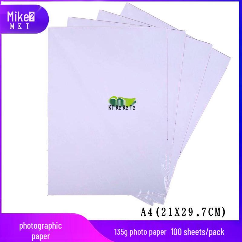 High Gloss Inkjet Photo Paper for Color Printing, A3/A4 Size