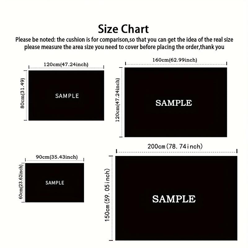 Optical Illusion Rug for Contemporary Living Room - Black White Spiral Design, Large Size Carpet, Modern Art Decor