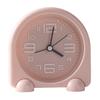 Bedside Alarm Clock Compact Mini Size Silent Operation Battery Powered Illuminated Display Decorative Table Clock