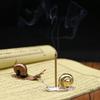 1pcs Unique Alloy Snail Decor Handmade Metal Incense Holder Crafts Figurines Ornament Room Decor Supplies Home Decoration