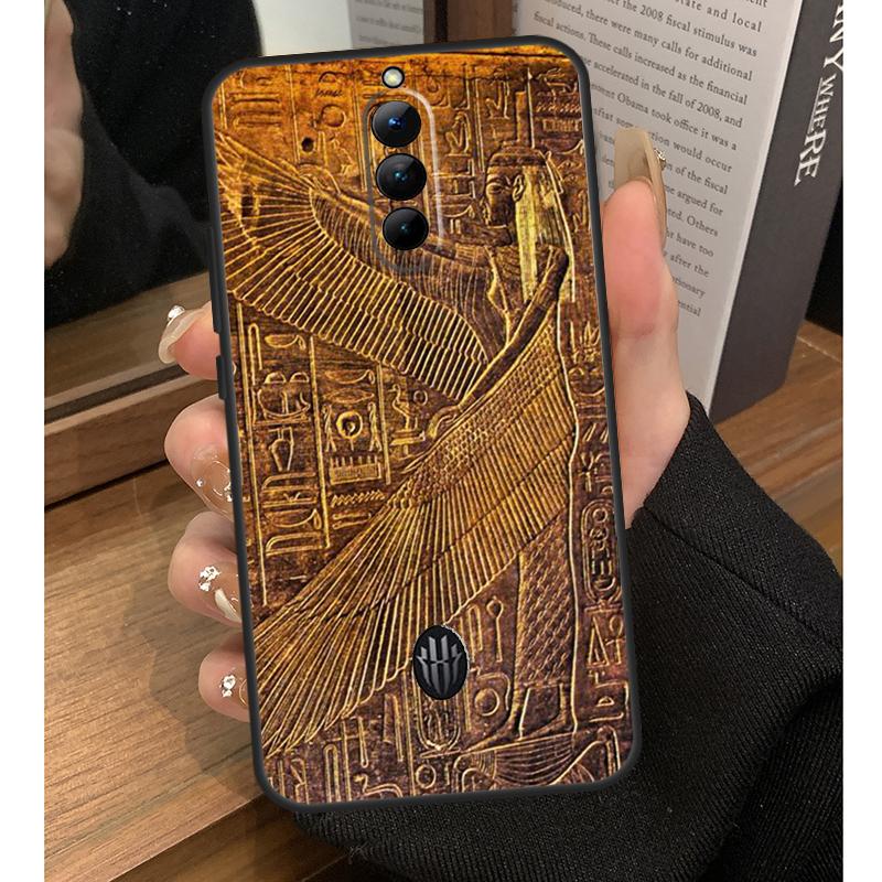 Egypt Pharaoh Mural Case For Nubia Red Magic 10 Pro Plus 6 7 Pro 6S 7S 5G 6R RedMagic 9S 8S 8 9 Pro Plus Coque
