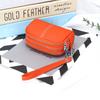 Genuine Leather Women Wallet Cowhide Zipper Coin Purse For Ladies Wristlet Wallets Money Pocket Clutch Small Bag Bolsa