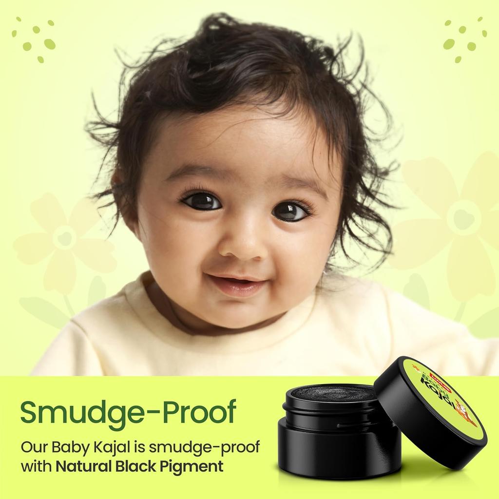 LuvLap 100% Natural Baby Kajal With Pure Cow Ghee And Cocoa Butter For Gentle Eye Nourishment And Safe Daily Application