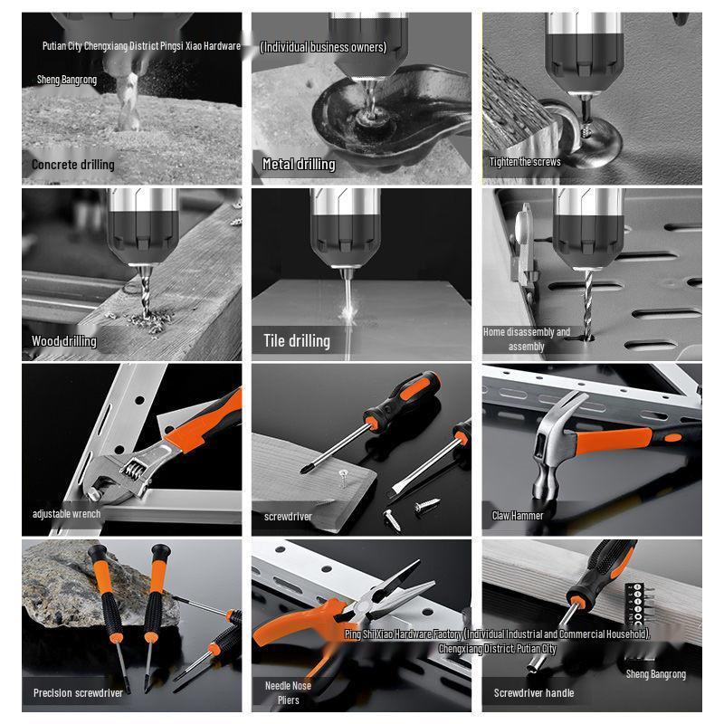Multifunctional Electric Drill Set for Household & Car Repairs