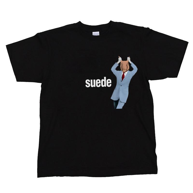 

SUEDE Rock Band Cottonthemed Casual Crewneck Shortsleeved Tshirt As Base Layer 4XL