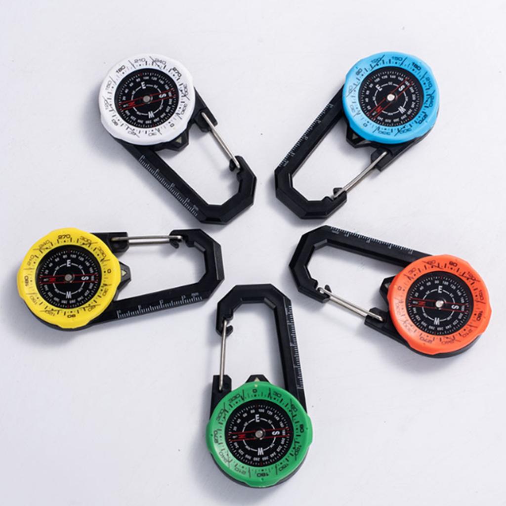 Waterproof Carabiner Compass Portable Outdoor Sports Directional Guide Small Pocket Compass Backpacking Accessory