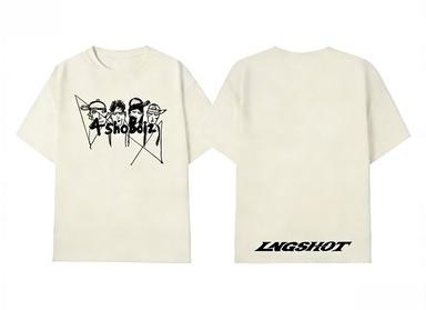 Vintage 4shoboiz Group Sketch Print Tshirt Lngshot Letter Back Print Oversized Hip Hop Tshirt Unisex Y2k Streetwear Short Sleeve