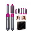 5-In-1Hair Dryer  Electric Hair Comb Negative Ion Straight Curler Brush Blow Dryer Air Comb Removable Brush Kit Tool