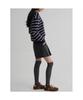 8SECONDS Striped Half-Zip Navy
