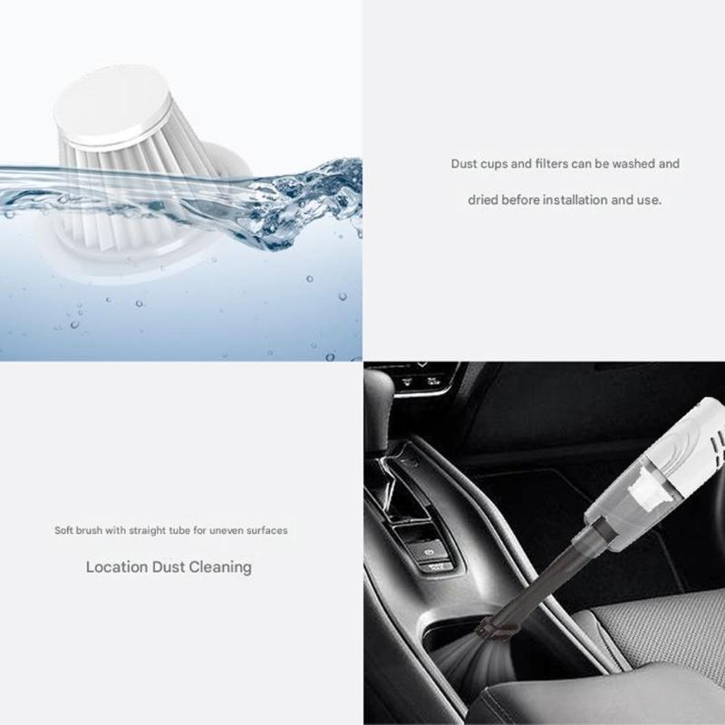 Portable Duals Use Vacuum Cleaners for Car and Home Strong Suction Cordless Design Multiple Brush Heads Vacuum Sweeper
