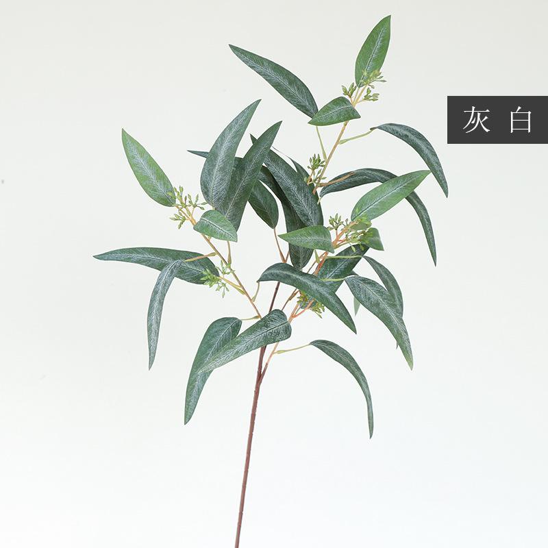 

Artificial Plant Eucalyptus Leaves with Fruit Home Decoration Wedding Arrangement Simulation Flower Ornament Eucalyptus сірий колір