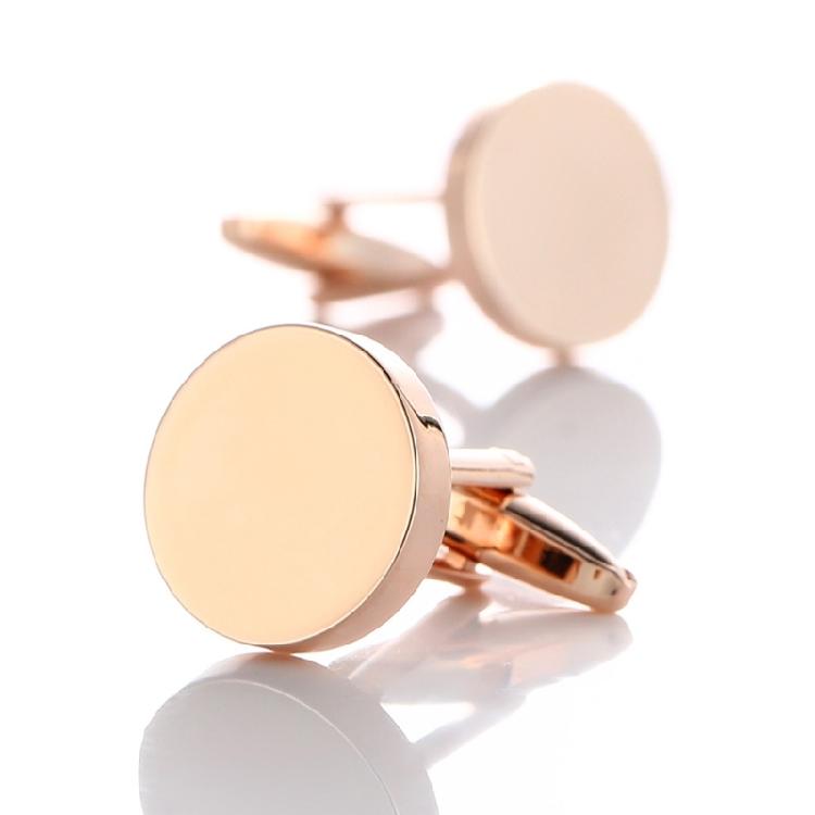 Round Cufflinks For Men Shirts Work Uniform Metal Cufflinks Decorative Shirt Cufflinks Cuffs Clip for Business Meeting