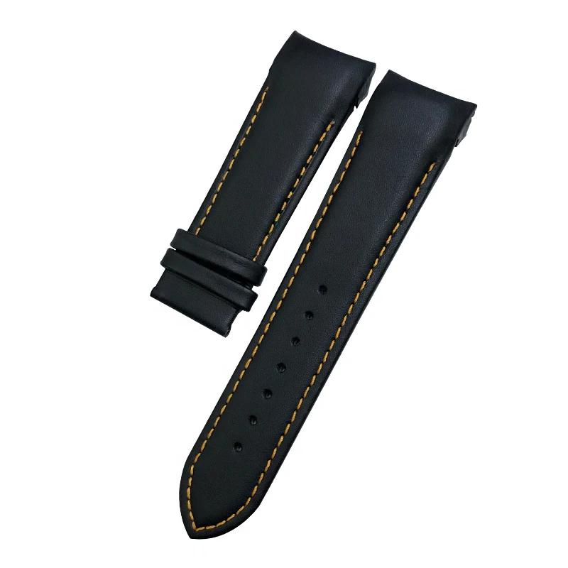 

для Tissot T035 617 627 439 Коричнево-чорний Шкіряний Ремінець для Годинника Метеликова Застібка Чоловічий 22мм 23мм 24мм Оригінальний Ремінець для Годинника 23mm помаранчевий