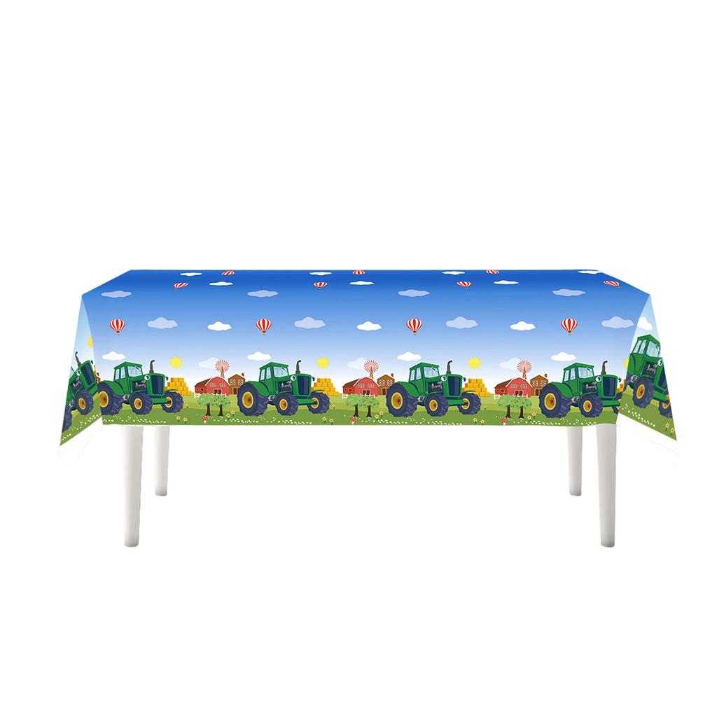 Tractor Theme Party Set Tableware Tablecloth Paper Plates Paper Cups Paper Towels Birthday Party Supplies Decoration Ranch