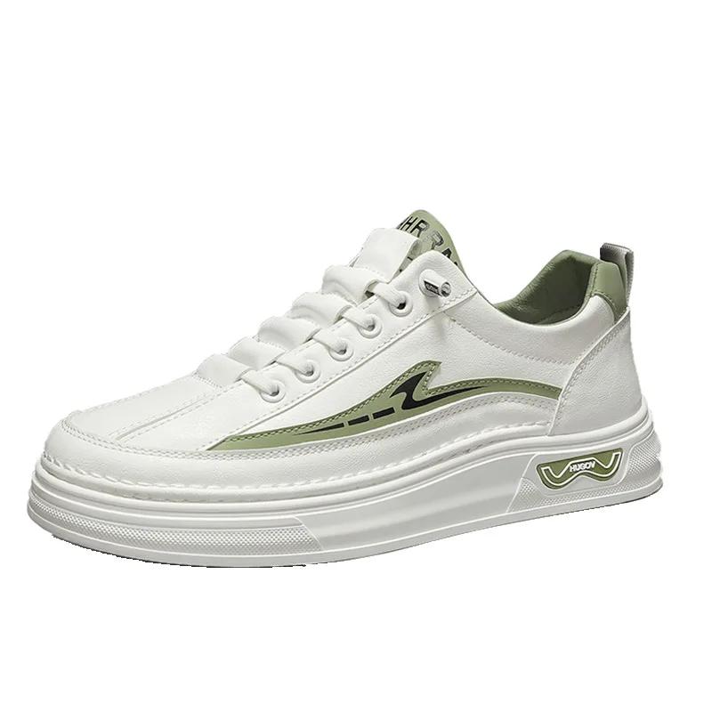 

Легкие роскошные весенние новые мужские низкие туфли на толстой подошве модные повседневные белые туфли универсальные спортивные мужские туфли повседневные кроссовки 39