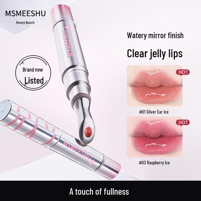 

Пламп-блеск для губ Ice Diamond Honey Beam & Металлическое зеркало Nude Shine 02# Snow Pear Ice (Gentle & Elegant)