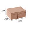 Fashion PU Leather Jewellery Storage Boxes Portable Travel Jewelry Box Necklace Earrings Ring Jewelry Organizer Display Case
