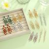 Luxury Emerald Green Zircon Diamond Tassel Long Earrings Elegant Dangle Studs High End Fashion Jewelry Accessories For Women
