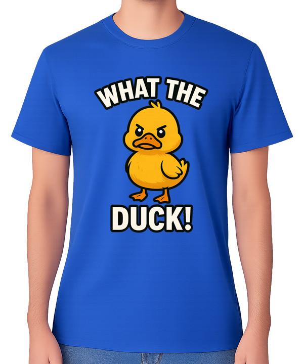 What The Duck Funny Graphic Unisex T-Shirt Cute Angry Duck F#ck Tee 4XL