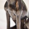 Antique Bronze Vintage Greyhound Dog Statue Resin Animal Figurine for Anniversary Gift Living Room Home Decor Accent