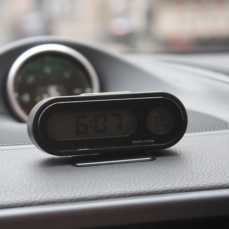 

Digital Clock For Car 2-in-1 Car Clock Luminous Temperature Gauge Watch Adhesive Watch Time Display Meter Electronic Gauge LED United States
