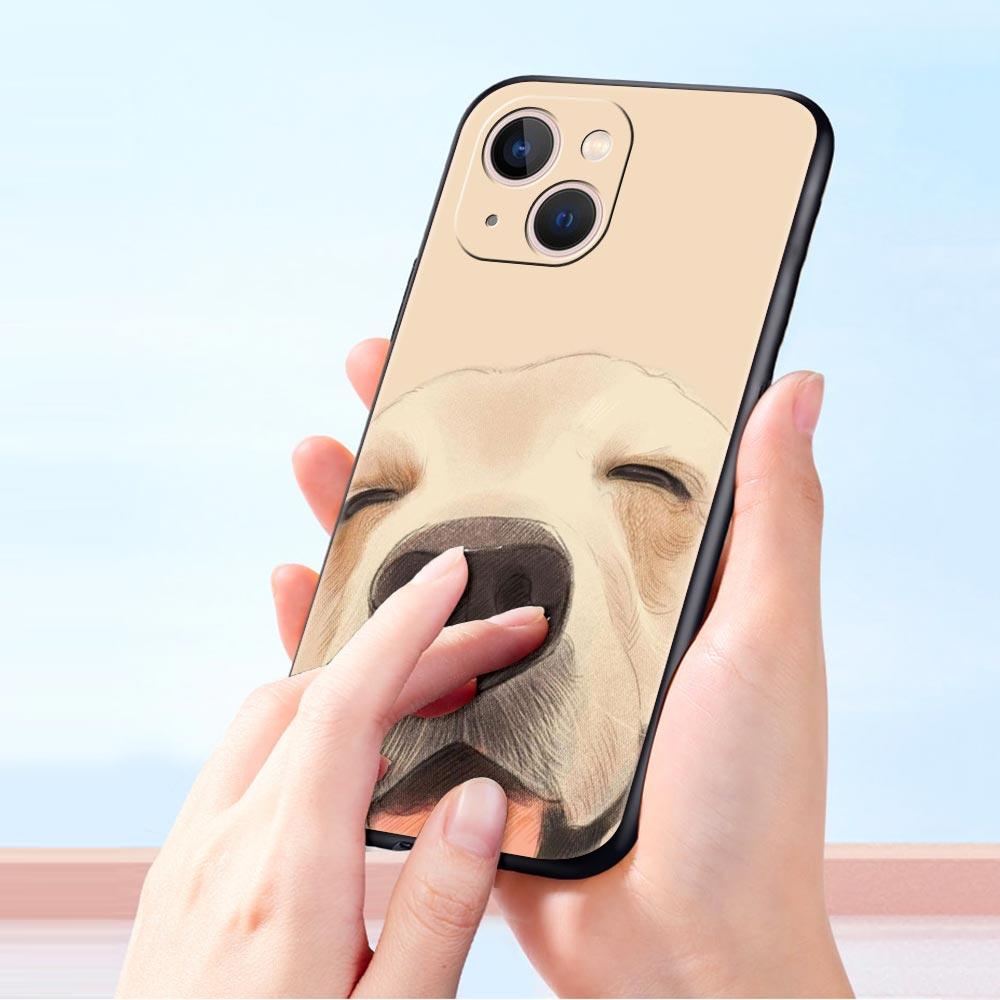 Labrador Golden Retriever hund Lyxigt Telefonfodral För Apple iPhone 16 11 15 14 Pro MAX 12 13 7 8 Plus X XR XS SE Silikonfodral