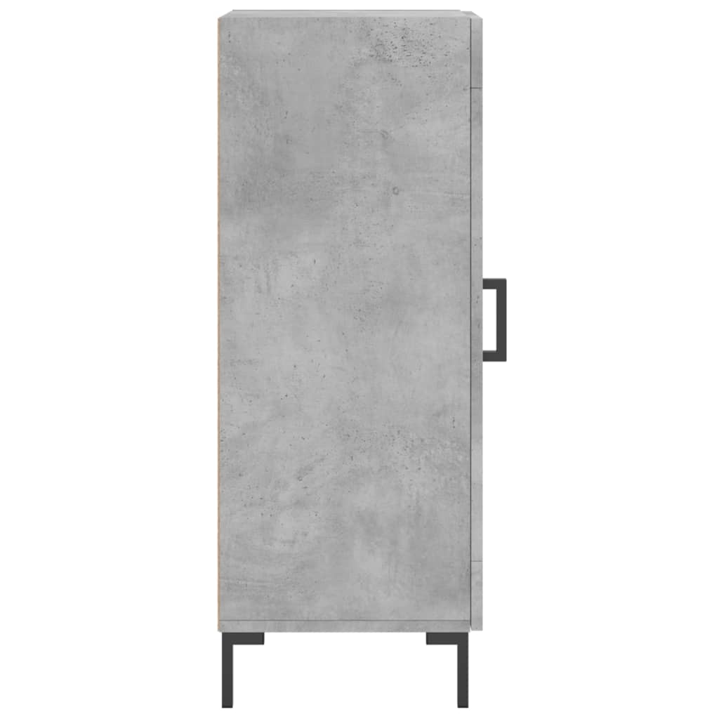 Sideboard Concrete Grey 34.5 x 34 x 90 cm Wood Based Material