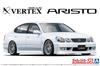 Aoshima Bunka Kyozai The Tuned Car Series 75 Toyota VERTEX JZS161 Aristo 2000 Plastic Model Kit 1/24 No. (Molded Color)
