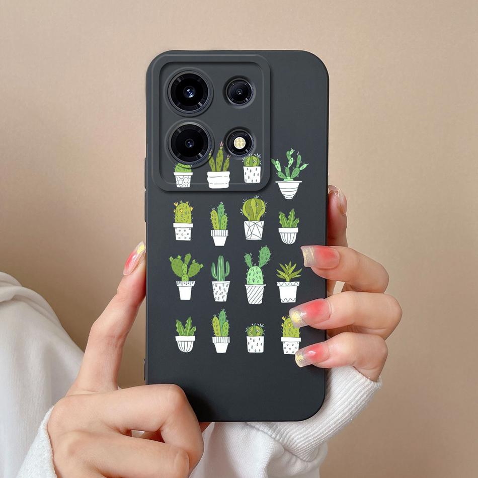 For Infinix Note 30 Pro Vip 30i Phone Case Cartoon Liquid Silicone Full Coverage Anti Drop Bumper For Infinix Note30 30Pro Funda