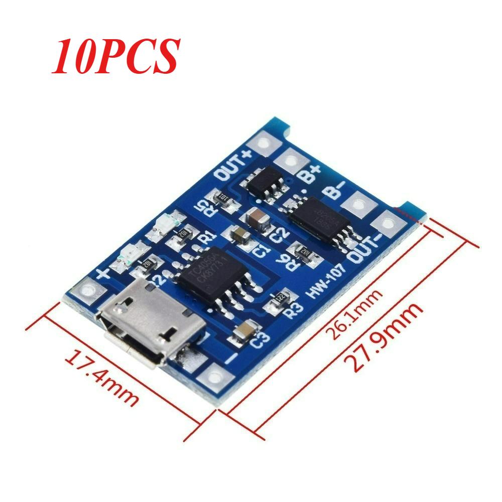 TP4056 | 18650 Lithium Battery 3.7V 3.6V 4.2V Safe Charging Board 1A High-Efficiency Overcharge/Overdischarge Protection